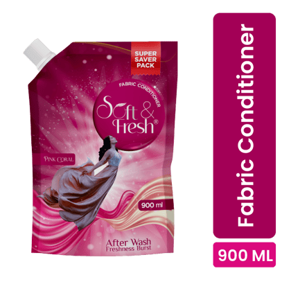 Soft & Fresh Pink Coral 900ml, Fabric Conditioner Softener