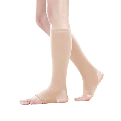 Flamingo Below Knee Stockings | Knee Support Anatomical Shape, Non Slippagen, Durable, Anti-Embolism Knee Length Stockings, Aching Legs, Pain Relief, Improve Blood Circulation (1 Pair) Size - XL