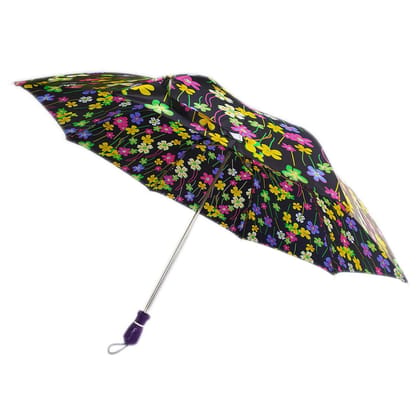 S.S.B Beautiful floral Design two Fold Umbrella for woman & Man with UV Protection with Auto Open Function (1Piece,Colour and design may very)