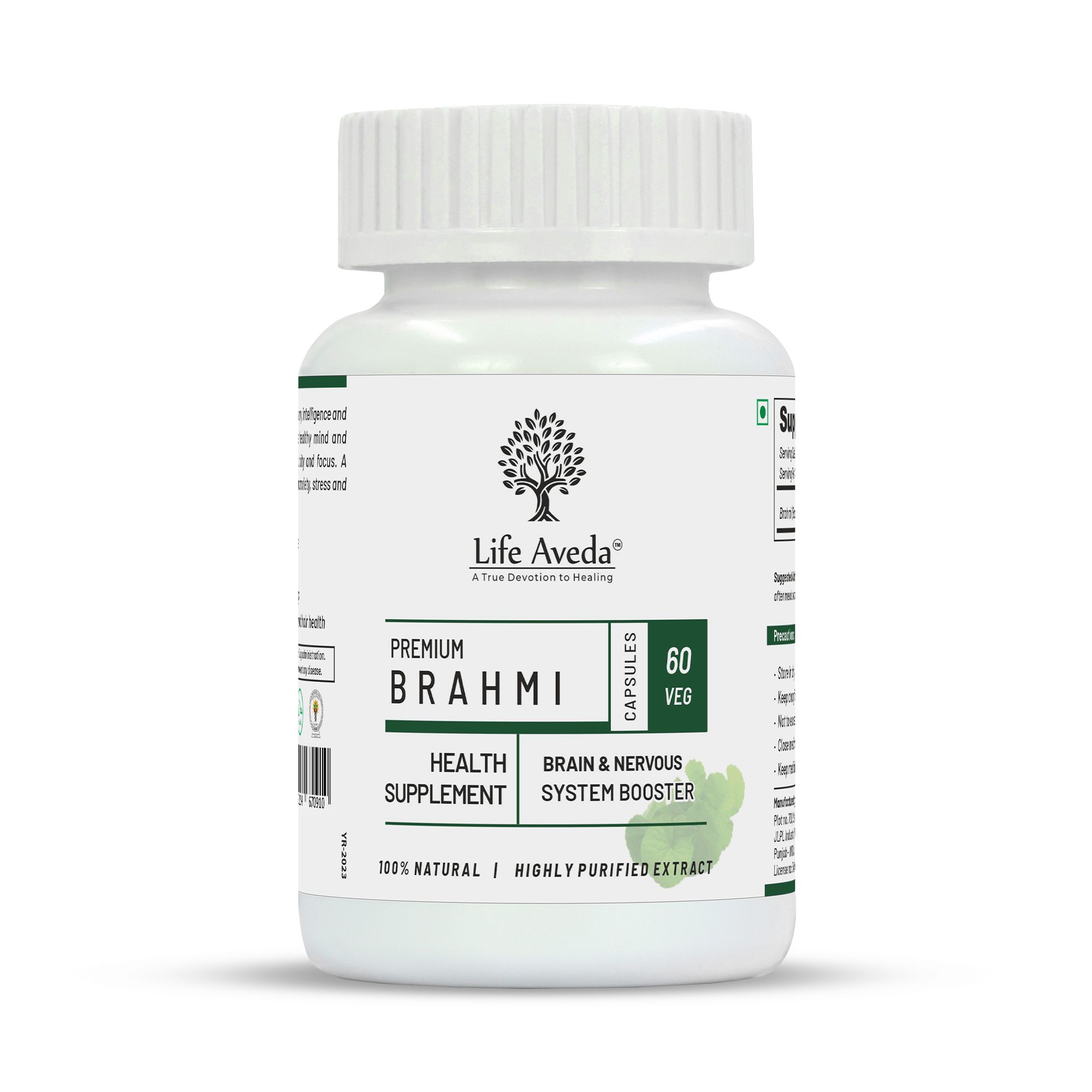 Life aveda Premium Brahmi - 60 capsules