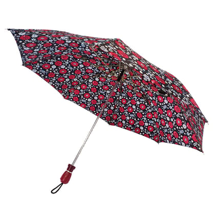 Mannat Beautiful floral Design two Fold Umbrella for woman & Man with UV Protection with Auto Open Function (Pack of 1,Colour and design may very)