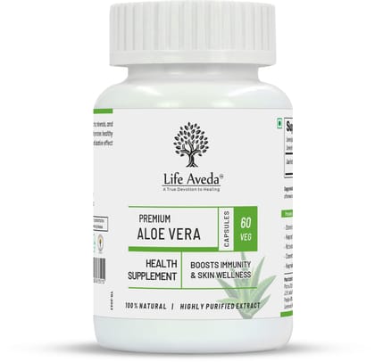 Life Aveda Premium Aloe Vera - 60 Capsules