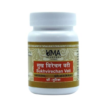 Uma Ayurveda Sukhvirechan Vati 40 Tab Useful in Digestive Health Constipation