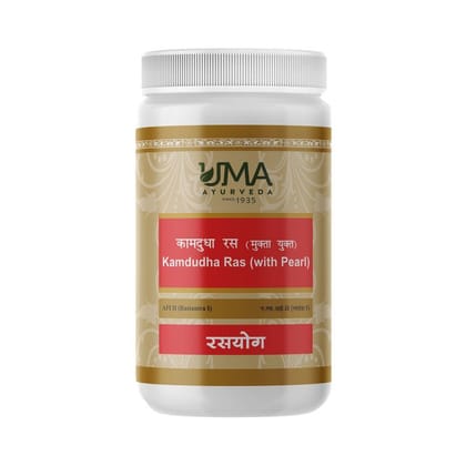 Uma Ayurveda Kamdudha Ras (With Pearl) 1000 Tab Useful in Female Disorders Digestive Health