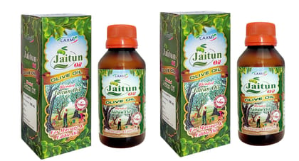 LAXMI OLIVE OIL Jaitun tail extra light virgin edible oil & body massage and hair 200ML