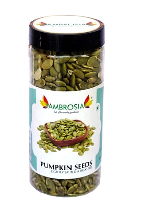 Ambrosia Roasted Pumpkin Seeds 250g (Pack of 1) Lightly Salted