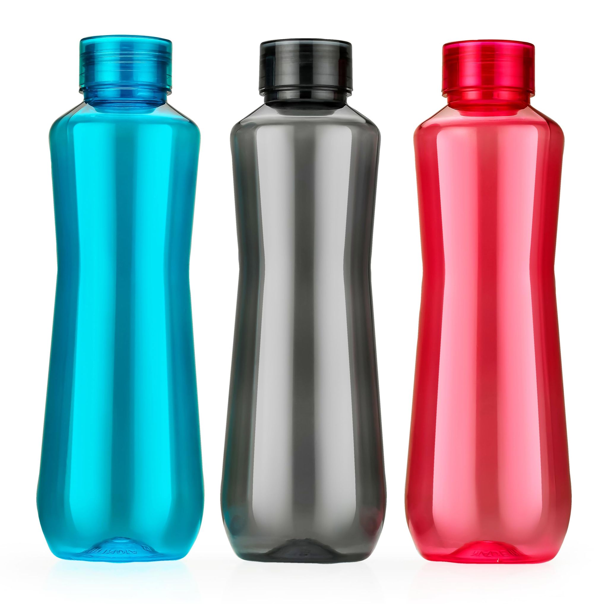 HASHONE Water Bottle For Home, Office & School 1 Litre Each | BPA Free | 100% Leak Proof Bottle