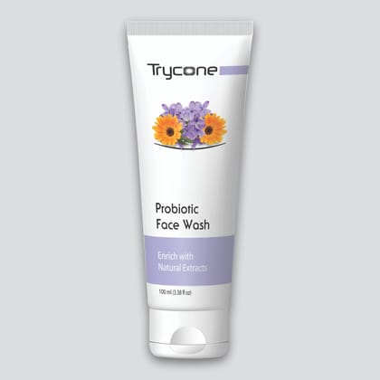 Trycone Probiotic Face Wash, Enrich with Natural Extracts, 100ml