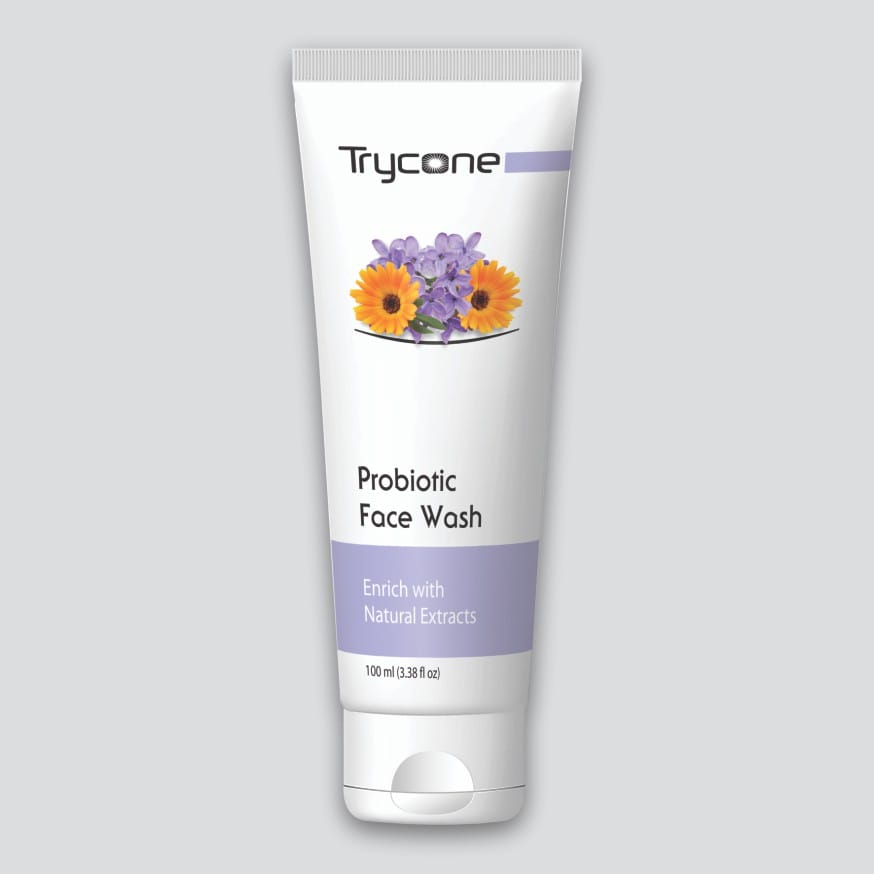 Trycone Probiotic Face Wash, Enrich with Natural Extracts, 100ml