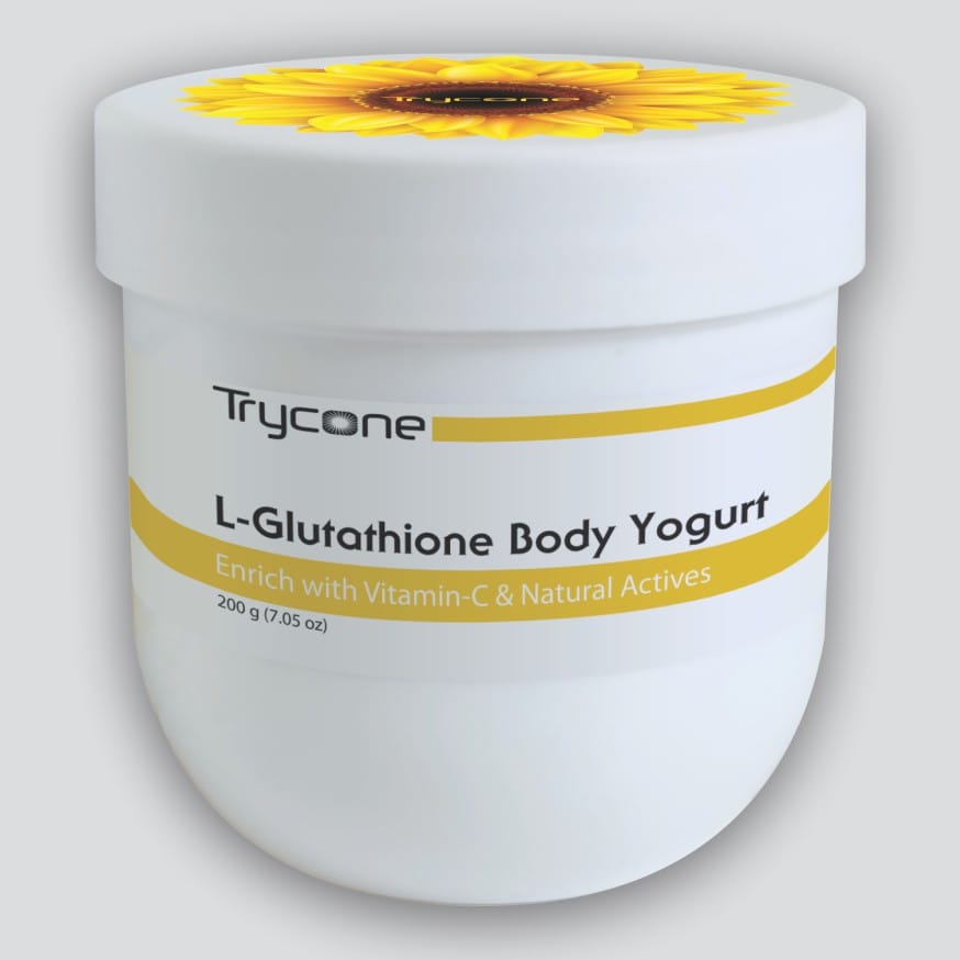 Trycone L Glutathione Body Yogurt Enrich with Vitamin-C & Natural Actives, 200 Gm