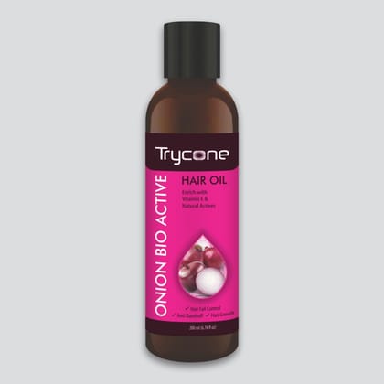 Trycone Onion Hair Oil Enrich with Vitamin E & Natural Actives, 200 ml