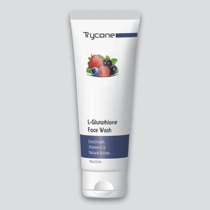 Trycone L Glutathione Face Wash Enrich with Vitamin-C & Natural Actives, 100 Gm