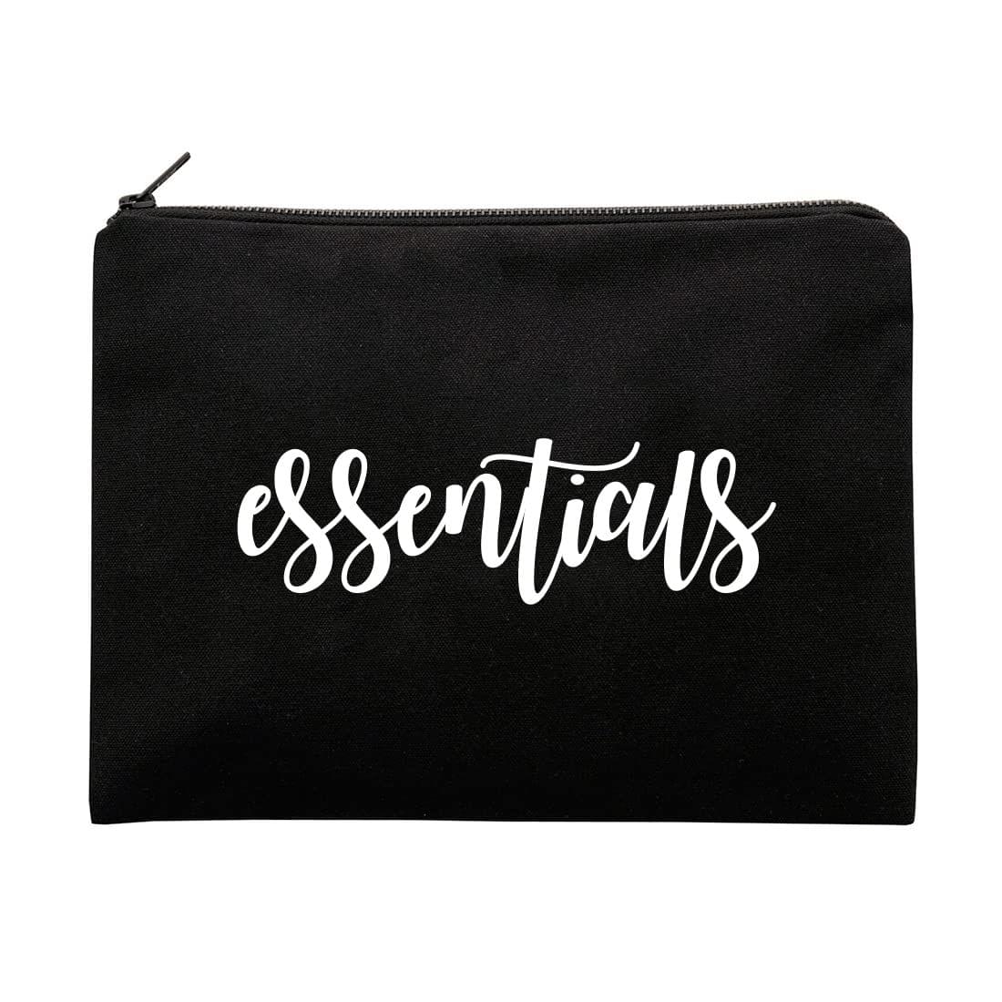 The Art People Essential Black Canvas Pouch with Zip
