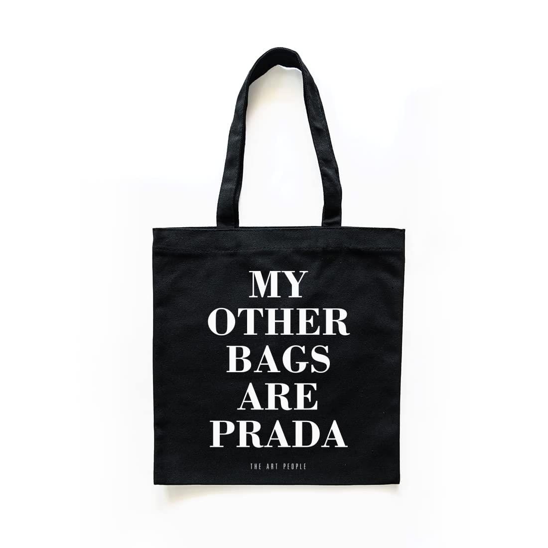The Art People Others Black Canvas Tote