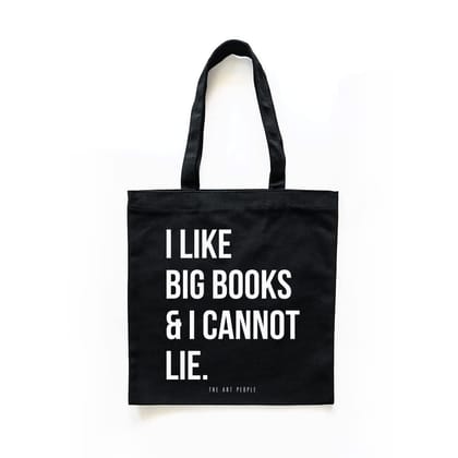 The Art People Others Black Canvas Tote