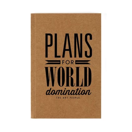 The Art People World Domination Notebook - Unruled