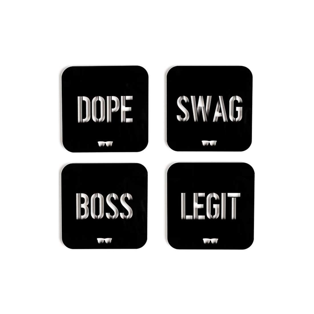 The Art People SBDL Coasters - Set of 4