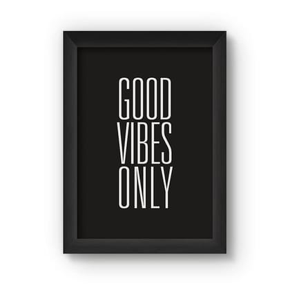 The Art People Good Vibes Only Framed Poster