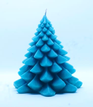 Bees Wax Christmas Tree Shape Designer Candle- Pack of 2