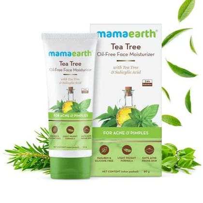 Mamaearth Tea Tree Oil-free Moisturizer For Face For Oily Skin With Tea Tree & Salicylic Acid (80gm)