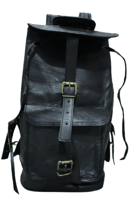 Pitu Black Leather Bag