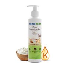 Mama Earth Curd Smoothening Shampoo with Curd & Keratin for Smooth & Shiny Hair- 250 ml