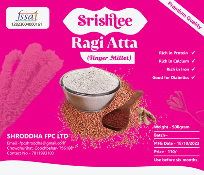 Srishtee Ragi Atta (Finger Millet)