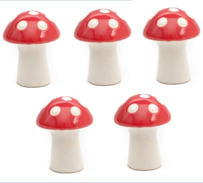 Mushroom Toys for Garden Accessories and Decoration - Set of 5