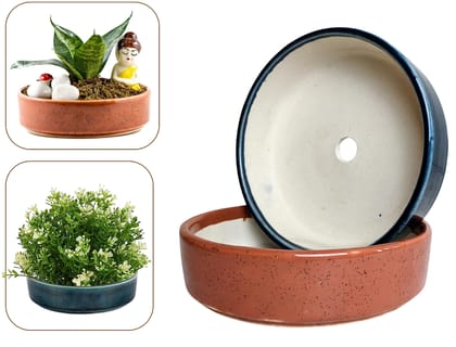 Set of 2 Ceramic Pots
