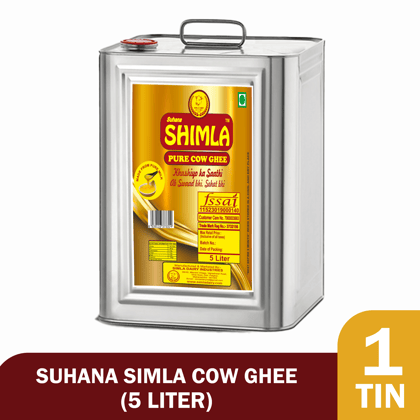 Simla Premium 5 Liter Danedar Cow Ghee | Pure Cow Ghee | 5 Liter