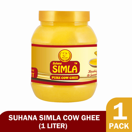 Suhana Simla Premium 1 Liter Danedar Cow Ghee | Pure Cow Ghee | 1Liter