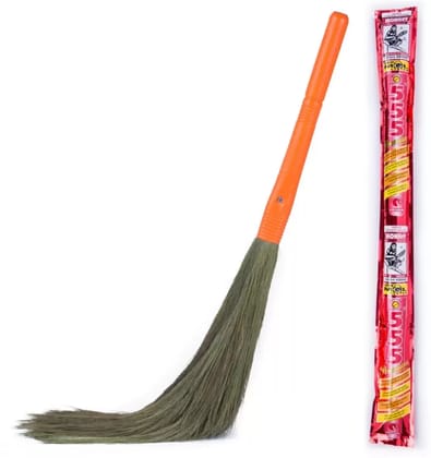 Monkey 555 Premium - Natural Grass Dry Broom  (Orange)