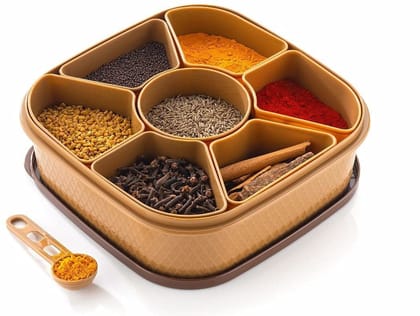 Metrolife Hitu Masala Box for Kitchen | Spice Box | Masala Container Multipurpose Box (Pack of 1)