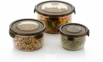 Metrolife Air-Tight Storage Container For Kitchen (Pack of 3)