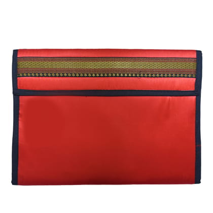 Tribes India Handmade Red File Folder Flap Professional File Folders for Certificates, Documents Holder (Foolscap Legal & A4 Size Paper)