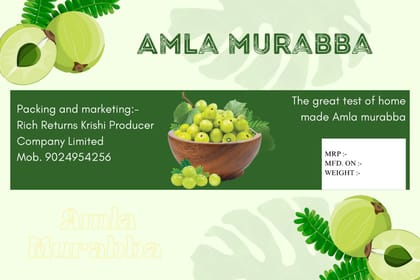 Homemade Natural Amla Murabba , 1 Kg