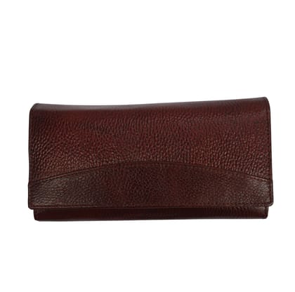 Genuine Leather Casual Tan Clutch Women Wallet (PDS/LDB/23/0001P)