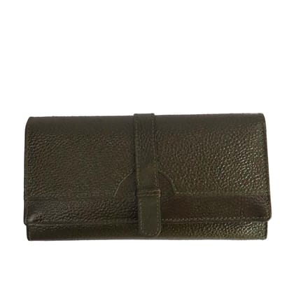 Women Trendy Green Genuine Leather Wallet (PDS/LDB/23/0007P)