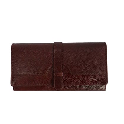 Women Trendy Dark Brown Genuine Leather Wallet (PDS/LDB/23/0009P)