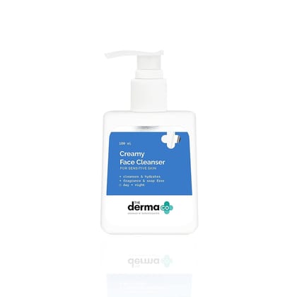 The Derma Co Creamy Cleanser for Sensitive Skin 100 ml