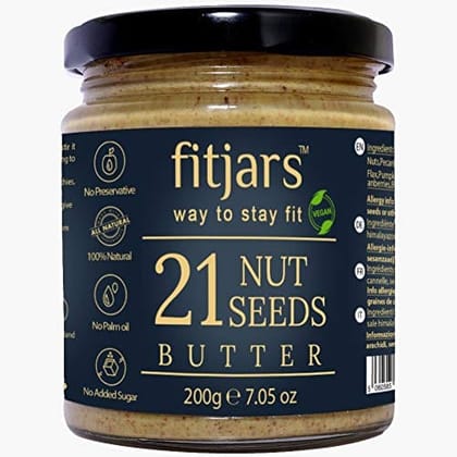 FITJARS 21 Nuts and Seeds Butter, 200 GM