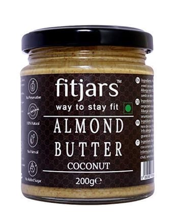 FITJARS All Natural Almond Butter with Coconut 200 GM