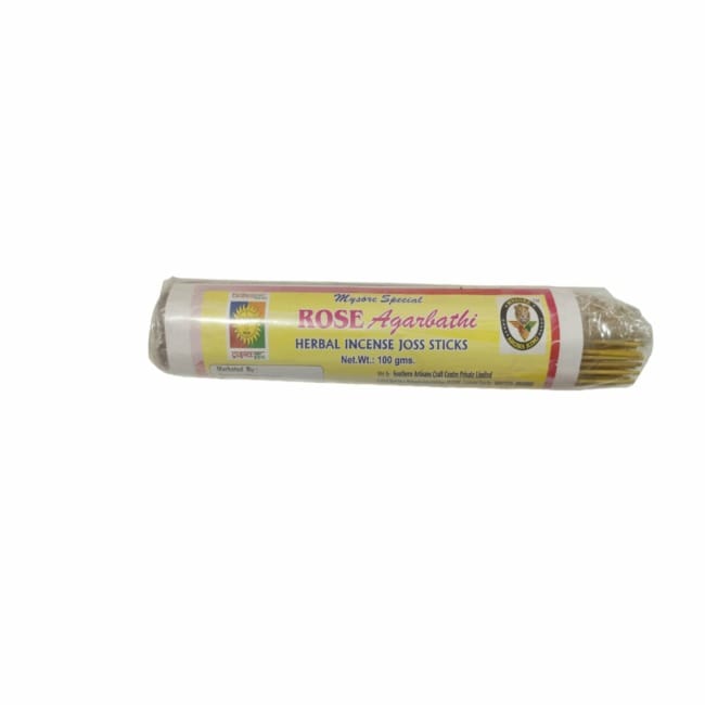 Mysore Special Rose Herbal Incense Joss Sticks (200 Grams)