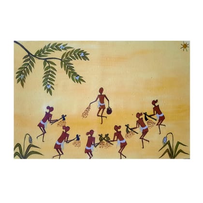 Handcrafted Kurumba Painting (12*8 Inches)