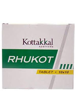 Arya Vaidya Sala Kottakkal Ayurvedic Rhukot 100 Tablets Pack