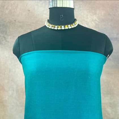 CPY018-Muslin-Aqua Breeze Luxury: Muslin Aqua Blue Silk Fabric 2 meters