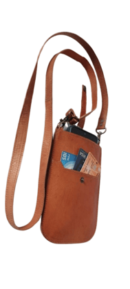 Handmde Leather Bag Women's Shoulder Bags  Phone Holster Set 1