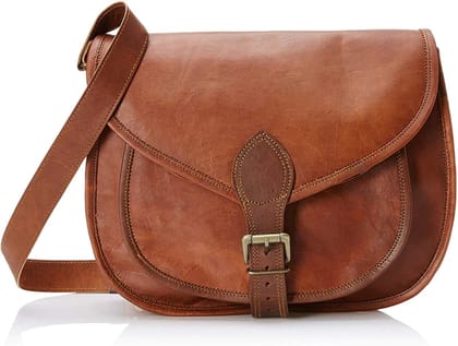 Ganpati Enterprise Handcrafted Leather Sling Bag for Girls and Women