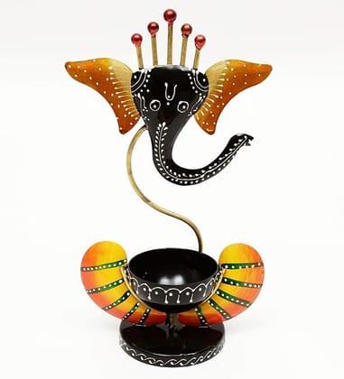 Metal Ganesha Idol Deepak