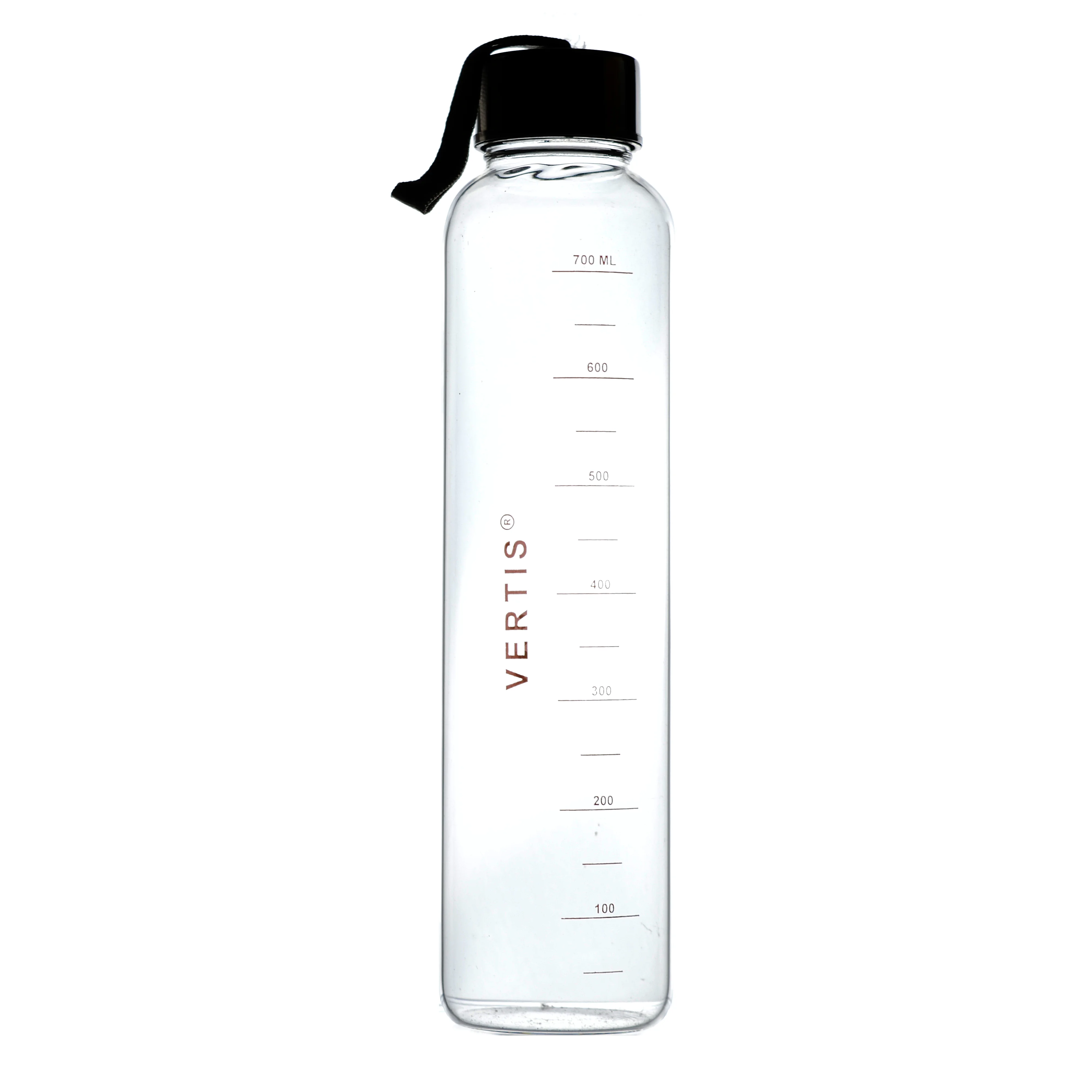 VERTIS Borosilicate Glass Water Bottles Clear 750 mL